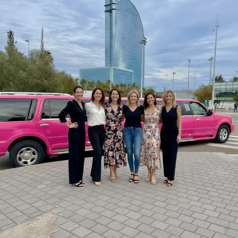 Hummer Navigator Rosa en Barcelona | Todo Limusinas Barcelona | Alquiler Limusinas